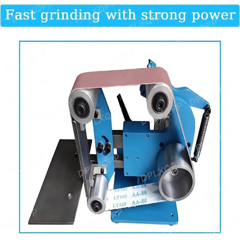 Beefy 750W/1100W Belt Sander And Polisher For DIY Wood Metal Projects, 915x50mm Desktop Grinder, shown in side view