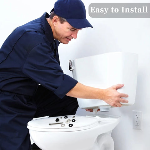 Universal Toilet Tank To Bowl Bolts Kit With Heavy Duty Stainless Steel Bolts Waterproof Rubber Gaskets And Washers Extra Long Nuts For Quick Durable Secure Fastening DIY Friendly In Any Standard Toilet installation by plumber