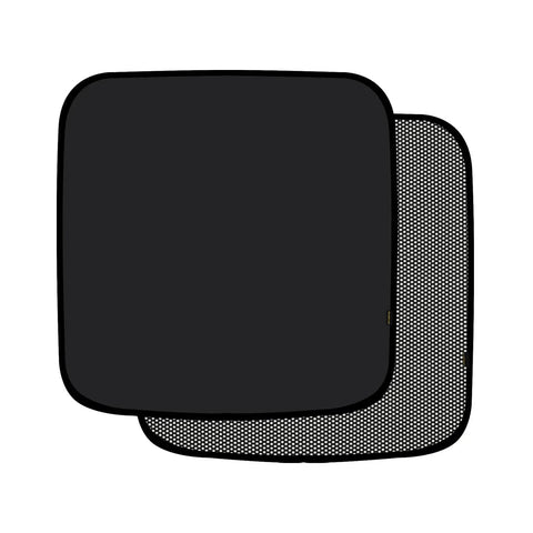 Foldable Sunshade Roof For Chevy Silverado EV RST And GMC Sierra EV Denali showing one folded and one expanded