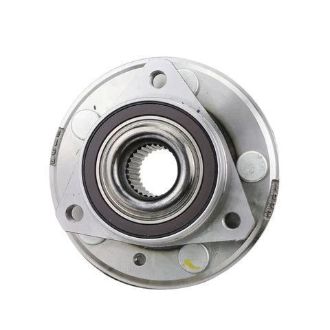 Plug-And-Play Front Wheel Hub Bearing Assembly Pair For 2010-2016 Chevy Equinox, 2010-2016 GMC Terrain, And 2014-2016 Cadillac CTS AWD, front view