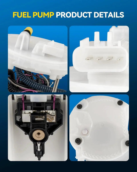 Electric Fuel Pump Assembly Replacement Kit For Jeep Grand Cherokee And Dodge Durango Fits 3.0L 3.6L And 5.7L Engines 2011 To 2023 Fuel Pump Module DIY Friendly Install Durable OEM Replacement For Reliable Fuel Delivery product details showing connectors and components.