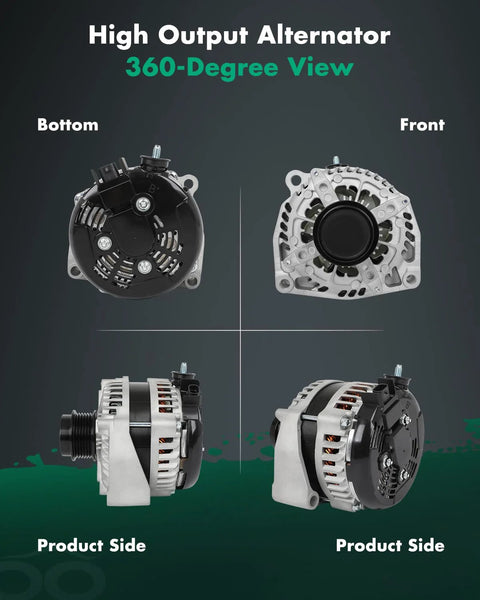 Beefed Up 170A High Output Alternator Replacement For GM Trucks And SUVs 6.2L V8 fits Chevy Silverado 1500 Tahoe Suburban.