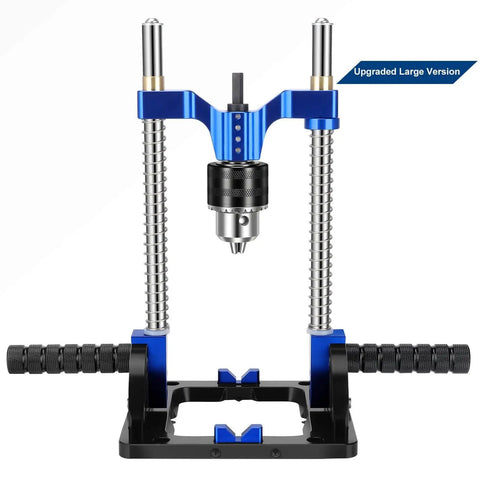 Heavy Duty Portable Drill Guide With Adjustable 0 To 60 Degrees Multi Angle For Straight Holes Pro Grade Drill Press Adapter front view