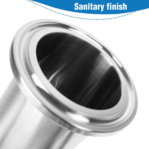 JMCOLMT 1.5-inch tri-clamp sanitary tee, stainless steel 304, polished finish