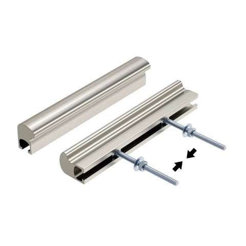 10 Pack Adjustable Cabinet Handles In Brushed Nickel Square Satin Finish Drawer Pulls with screws, adjustable centers from 1 to 4 inches