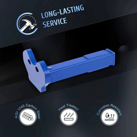Universal Wheel Hub Removal Tool Kit With Hub Shocker, blue carbon steel component, corrosion resistant, long-lasting service