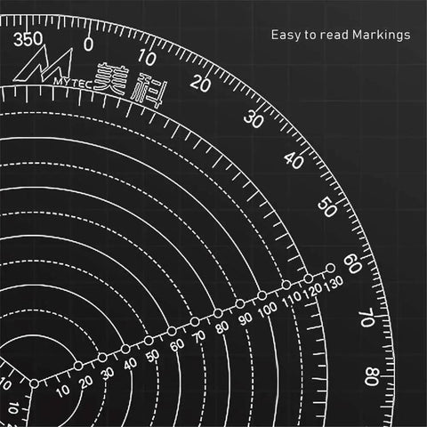 Close-up of Round Center Finder Compass For Wood Turners Lathe Work Pro Grade Clear Acrylic Circle Layout Tool.