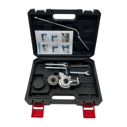 Double Head Sheet Metal Nibbler Drill Attachment For Iron And White Sheet Metal in Style B Plastic Box with tools and manual