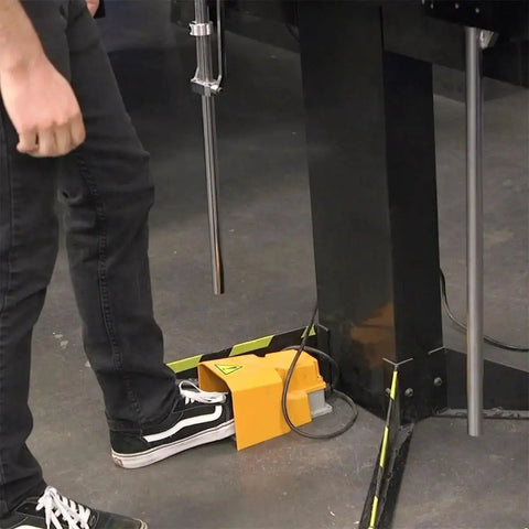Foot pedal controller of 48 Inch Electro Sheet Metal Brake With 6 Ton Capacity, Magnetic Bender And Folding Tool, 220V Single Phase.