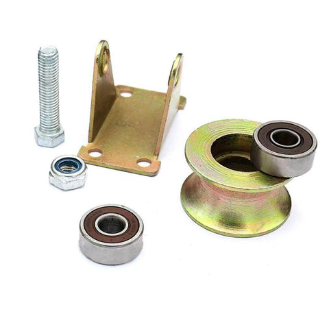 UGroove Rigid Track Wheel Sliding Gate Roller Beefy Heavy Duty Barn Door Caster 45 Steel With Double Bearings