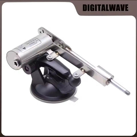 Adjustable Speed Mini Telescopic Linear Actuator with 3V to 24V power, 39mm stroke and 60mm aluminum suction cup, telescoping 30mm to 490mm.