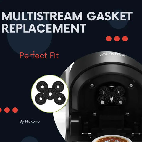 Front view of Replacement Needle Seal Gasket For Keurig MultiStream Coffee Makers Fits K Slim And K Supreme Silicone Rubber