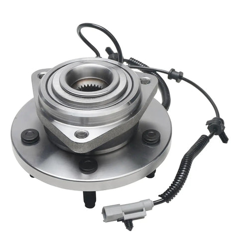 Six Piece Front Wheel Bearing Hubs Kit With Two Front Hubs And Four Upper And Lower Ball Joints For 2005-2010 Jeep Grand Cherokee And 2006-2010 Commander Replacement Front Left And Right Hubs To Beef Up Your Jeep 5 Bolt ABS Sensor Ready