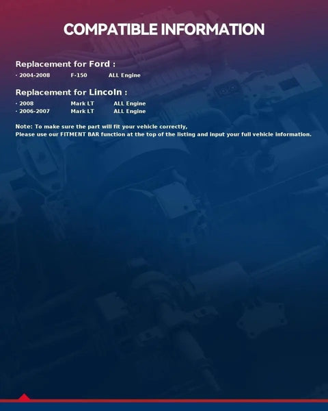 Beefed-Up Brake Master Cylinder Replacement compatibility details for Ford F-150 2004-2008 and Lincoln Mark LT 2006-2008
