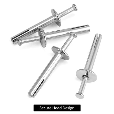 500-Pack Heavy-Duty Hammer-Drive Nails 1/4 Inch By 1-1/2 Inch For Concrete And Brick Walls with secure head design