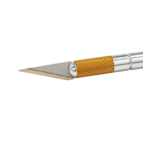 Precision Craft Knife With Aluminum Handle And Safety Cap From X ACTO Z Series For Delicate Trims And Fine Cuts Zirconium Nitride Coated Blade