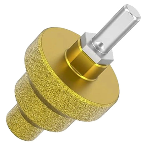 Diamond Brazed Step Drill Bit Set 20mm 35mm 50mm Cone Core Bits for Concrete Tile Marble Gold Finish, threaded cone diamonds