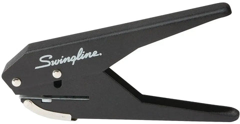 One Hole Paper Punch With 20 Sheet Capacity Low Effort Plier Design All Metal Durable Black And Silver Finish Easy Grip Desk Office Tool