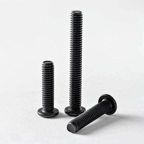 M5 X 12Mm Flat Head Hex Socket Cap Screws Bolts Black Oxide Stainless Steel 304 18 8 Hex Drive Fully Threaded 25 Pack
