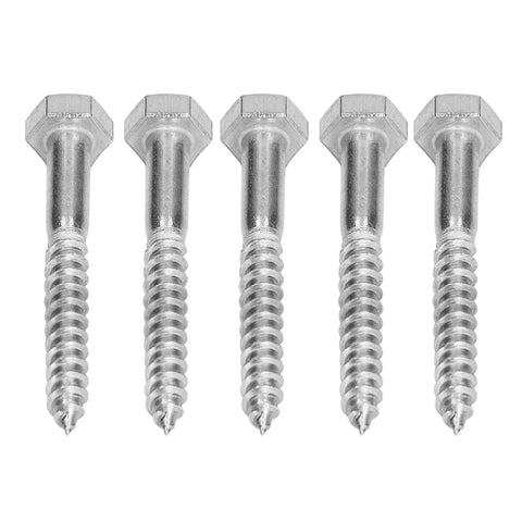 Premium 304 Stainless Steel Half Thread Hex Lag Screws Self Tapping For Wood Carpentry And Outdoor Roof Components Built To Last