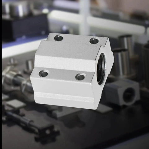 SCS10UU Linear Ball Bearing Aluminum Slide Block 10mm ID for CNC and 3D Printer Projects with 4-row steel balls