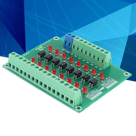 8 Channel Optical Isolation Module Workhorse 12 Volt To 3V3 Converter For PLCs shown on white background
