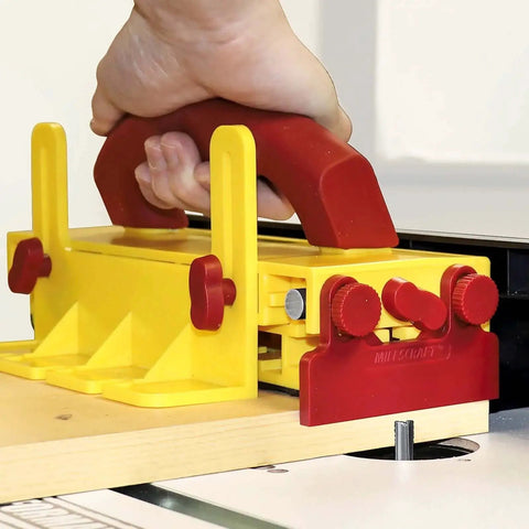 GrabberPRO Push Block For Table Saws, Router Tables, Band Saws, And Jointers With Kickback Reduction And Superior Control by Milescraft