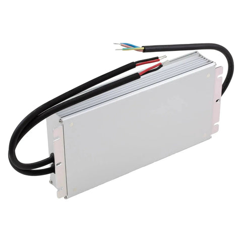 HLG-480H-24 480W 24V DC LED Driver And Power Supply With Dual CV And CC Output, IP65 And IP67 waterproof, fanless cooling, silver casing