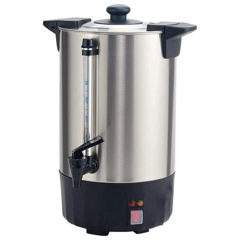 3 Gallon Coffee Urn and Percolator for Commercial Use, 110V Hot Beverage Server, Keeps 100 Cups of Coffee Warm, stainless steel body