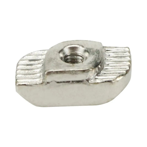 Close-up of a single M3 T-slot nut from the 100 Pieces M3 T Slot Nuts Hammer Head Fasteners For 3030 Aluminum Profiles.