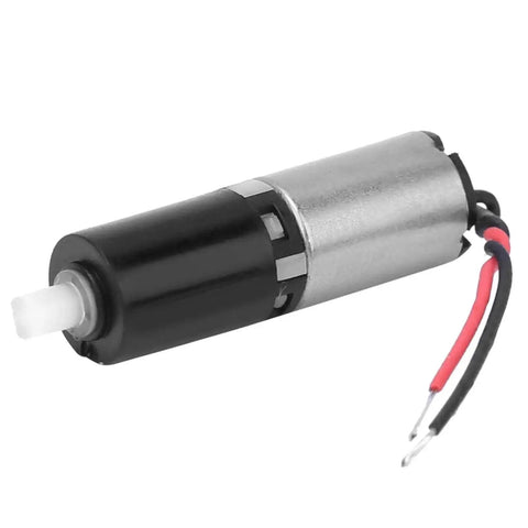 Six Millimeter Precision Mini Micro Planetary Gear Reducer For DC 3V Motors Three Stage Reduction with black and silver casing