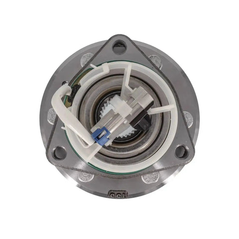 Top view of Front Wheel Hub Bearing Assembly for Cadillac STS 2006-2009 3-Lug ABS Bolt-On Direct Fit 30-Spline Pre-Greased Pre-Sealed
