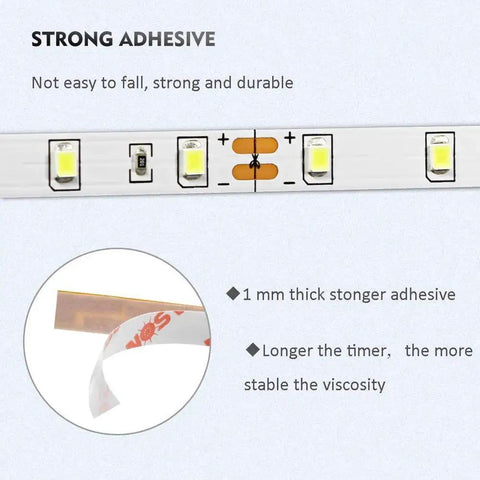 Under Cabinet LED Lighting Kit With Sixteen Point Four Foot Dimmable Tape Light 1050 Lumen Super Bright Warm White 3000K strong adhesive