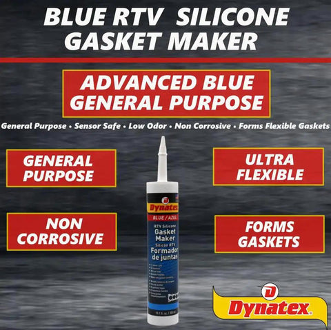 Blue RTV Silicone Gasket Maker Cartridge 300ml Single Component Formed In Place Gasketing Compound Oil And Water Resistant