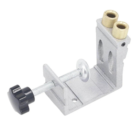 Adjustable Pocket Hole Jig Kit With Inclined Punch Locator for Pro Grade Precision in Woodworking Aluminum Alloy Drilling Guide