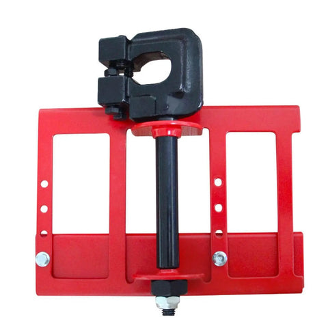 Vertical Chainsaw Mill And Cutting Guide Set For Portable Wood Cutting, DIY Friendly Saw Mill with red frame and adjustable clamp