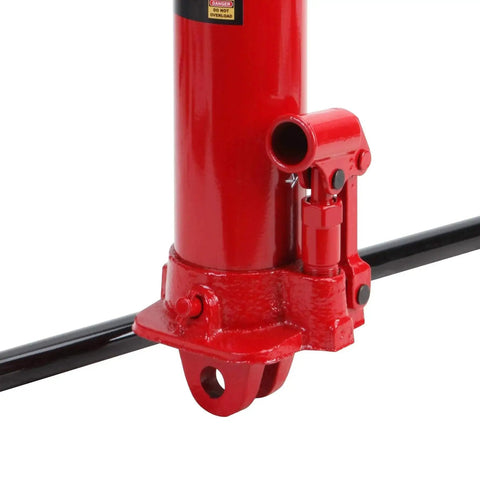 Close-up of 3 Ton Hydraulic Long Ram Jack With Clevis Base and 24 3/8 In to 43 7/8 In Lift, focusing on the clevis base.