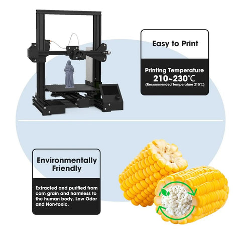 3D printer with PLA Plus 1.75mm Filament 1kg Grey With Clog-Free Winding And High Precision, eco-friendly and easy to print