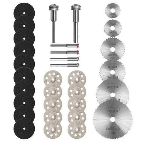 32 Piece Rotary Tool Accessories Kit Dremel Compatible With Cutting Wheels And Discs for Wood and Metal DIY projects