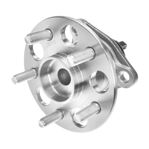 Close-up of 4 Piece Wheel Bearing Hub Assembly Kit For Toyota Prius Plug In 2010 2011 2012 2013 2014 2015 5 Lug Front And Rear Hubs And Bearings Replacement Set Premium Quality Direct Fit Ready To Install