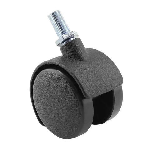 1.5 Inch Swivel Caster Wheels With Threaded Stem M8 X 13mm Nylon Wheel 360 Degree Rotation 40mm Diameter 100lb Load Capacity
