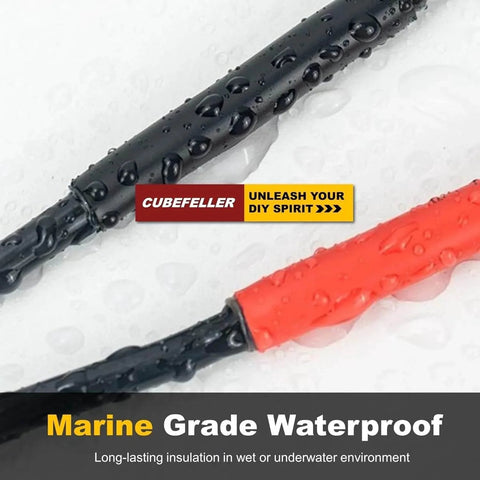 Three To One Ratio Heat Shrink Tubing Black Three Eighths Inch Nine Point Five Millimeter Dual Wall Adhesive Lined Marine Grade Waterproof