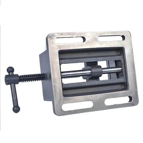 Beefed Up 4 Inch Guide Rod Type Heavy Duty Precision Drilling And Milling Machine Vise With Flat Mouth Clamp for Bench Fixture