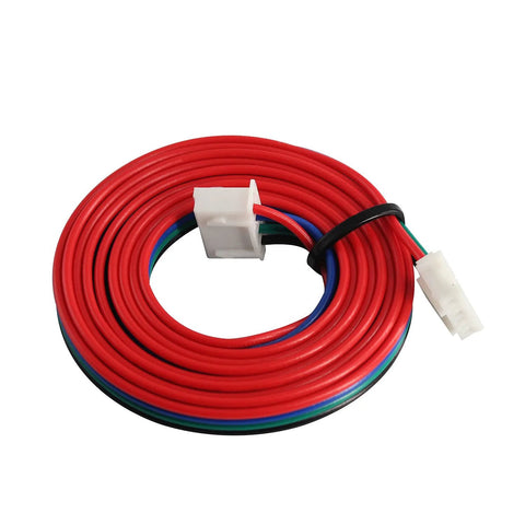 SIMAX3D Nema 17 stepper motor cable set, 3-pack, red multi-conductor leads with white 4-pin connectors