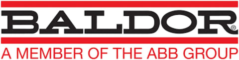 Baldor logo, a member of the ABB Group