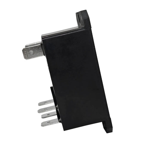 Side view of Beefy 30A 12V DC Panel Mount Relay With DPST NO Contacts for industrial control and home automation setups.