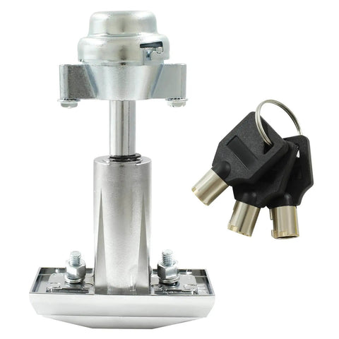 Beefed Up Heavy Duty Vending Machine Lock With T Handle For Candy Snack Machines Keyed Differently System Chrome Plated Sleeve Zinc Alloy Core Includes Three Stainless Steel Keys Durable And Rust Resistant Security Lock