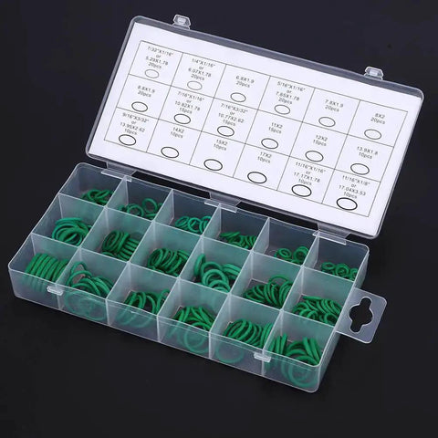 High Temperature Fluorosilicone O Ring Kit 21 By 11 By 3 270 Pcs Buna N Rubber Sealing Workhorse in organized case