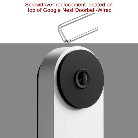Doorbell Screwdriver Replacement Kit With L Shaped Bit And Security Mounting Screws For Nest Wired Doorbell Gen 3 And Gen 2