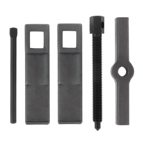 Parts of Two Jaw Gear Puller With Adjustable Arms For Internal And External Bearing Removal Heavy Duty 3 Inch Pulley Flywheel Gear Extraction Tool Built From High Carbon Steel For Strength Longevity And Corrosion Resistance